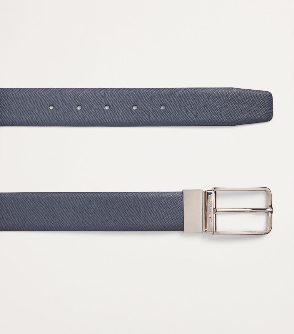 Corneliani Corneliani Grained Leather Reversible Belt