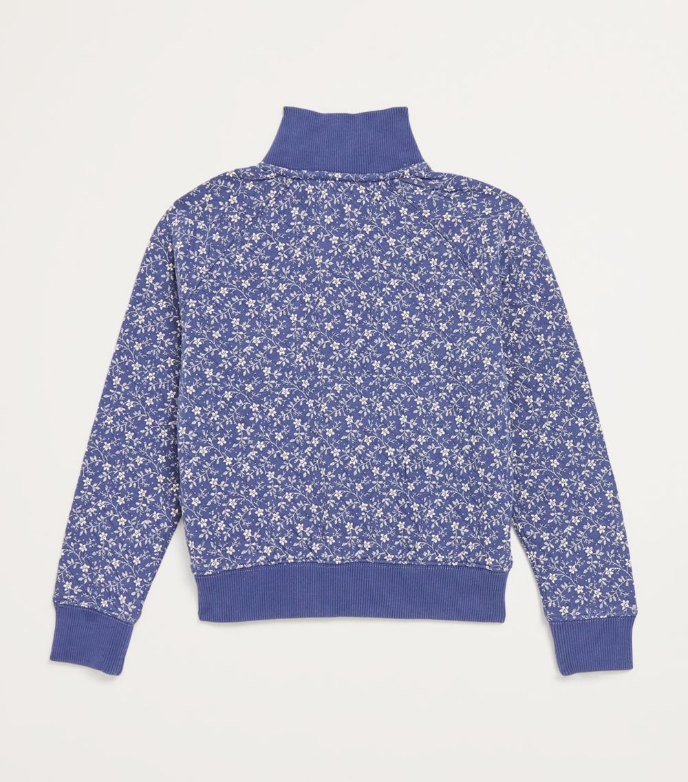 Ralph Lauren Kids Ralph Lauren Kids Cotton Floral Zip-Up Sweatshirt (2-7 Years)