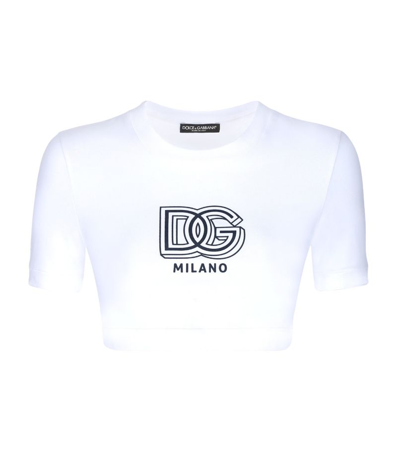 Dolce & Gabbana Dolce & Gabbana Cropped Logo T-Shirt