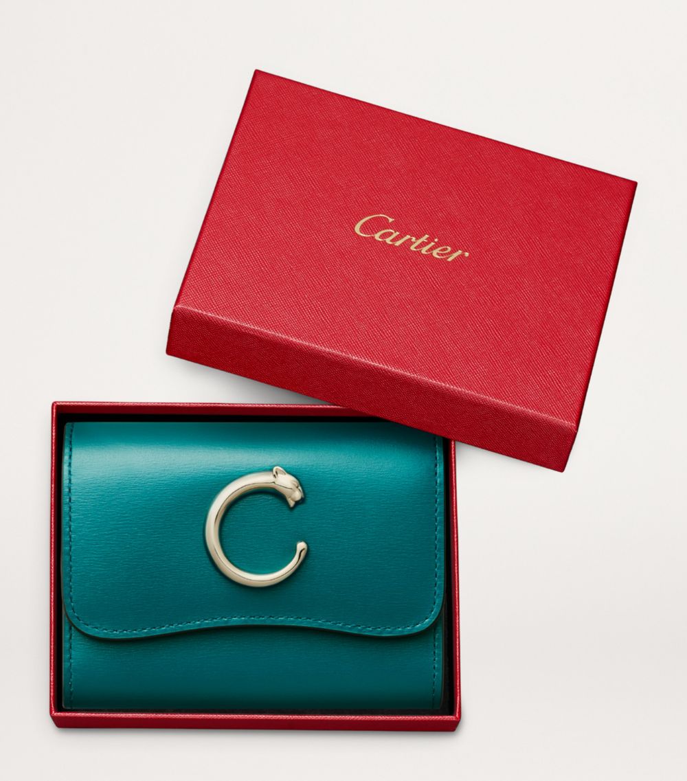 Cartier Cartier Mini Leather Panthère De Cartier Wallet