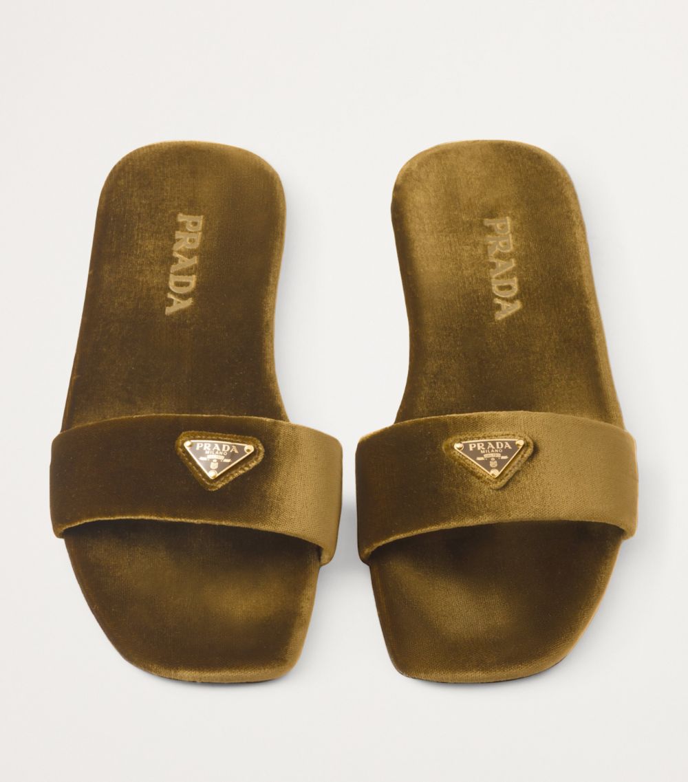 Prada Prada Velvet Slides