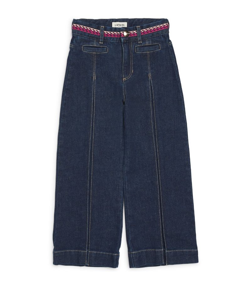 Lanvin Enfant Lanvin Enfant Belted Wide-Leg Jeans (4-14 Years)