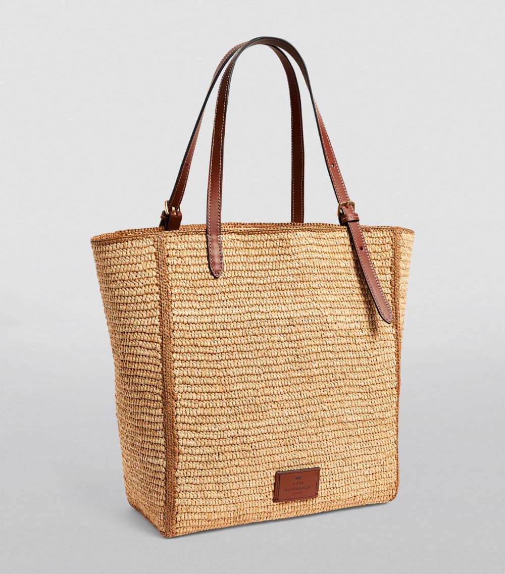 Anya Hindmarch Anya Hindmarch Raffia Eyes Tote Bag