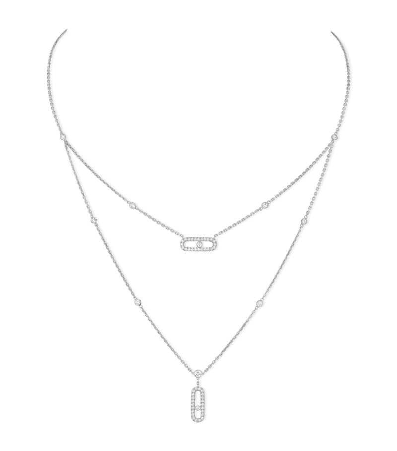 Messika Messika White Gold And Diamond Move Uno Necklace