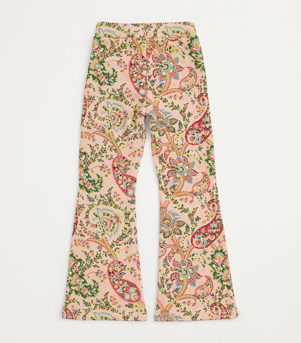  Etro Kids Cotton Paisley Flared Sweatpants (4-16 Years)