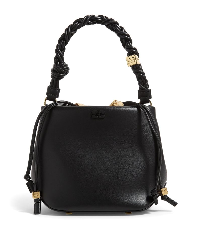 Ganni Ganni Leather Bou Bucket Bag