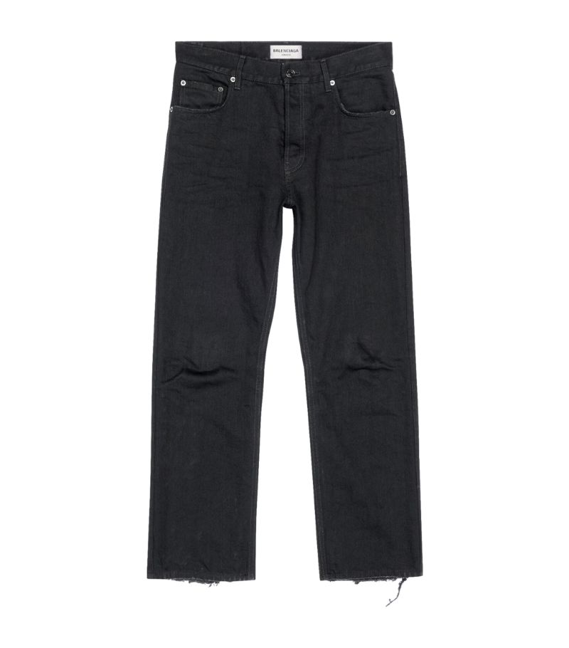 Balenciaga Balenciaga Distressed Cropped Jeans