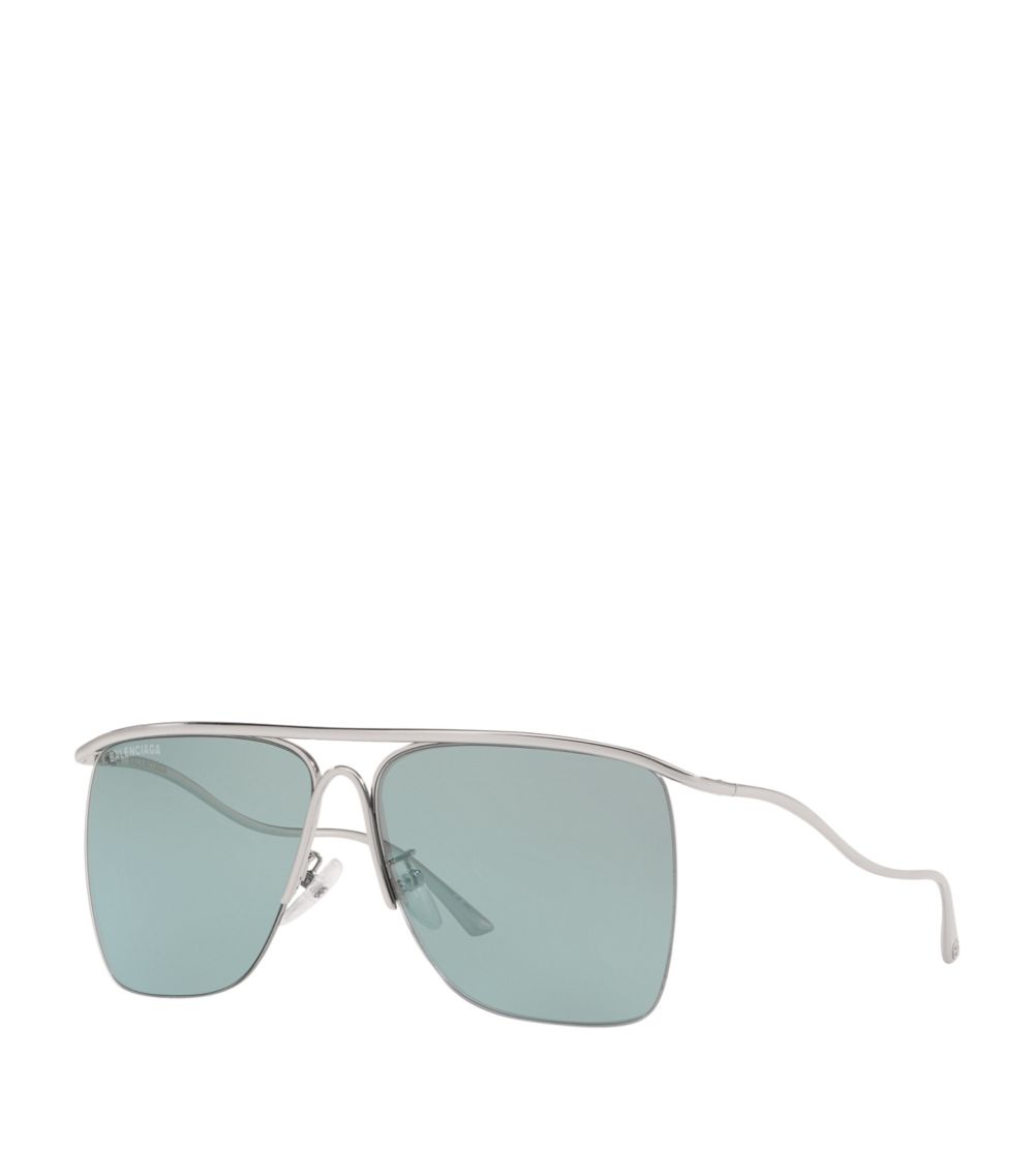 Balenciaga Balenciaga Rectangular Aviator Sunglasses