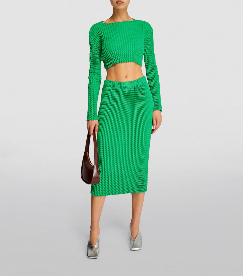 Issey Miyake Issey Miyake Spongy Midi Skirt