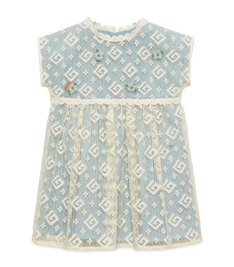 Gucci Gucci Kids Cotton Macramé Dress (3-24 Months)