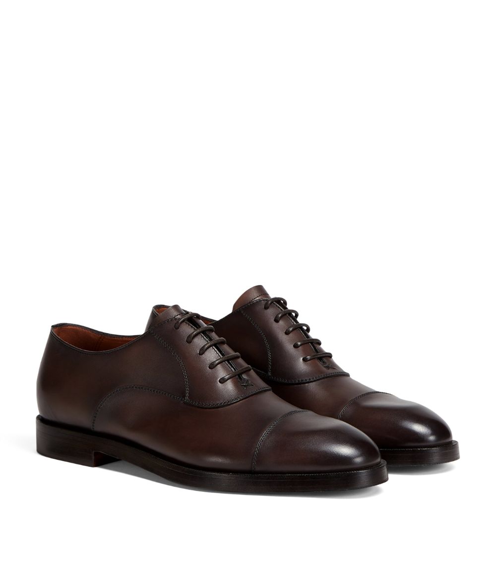 zegna Zegna Leather Torino Oxford Shoes