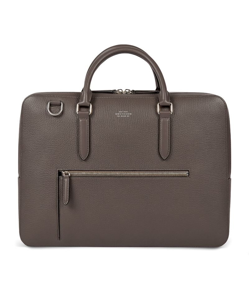 Smythson Smythson Large Ludlow Leather Zip Front Briefcase