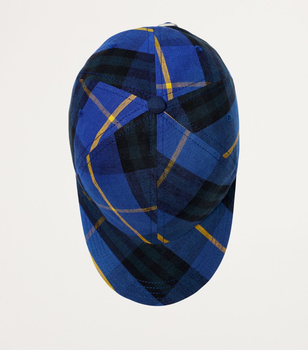 Burberry Burberry Linen Check Baseball Cap