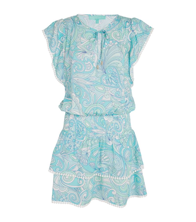 Melissa Odabash Melissa Odabash Blue Mirage Mini Dress