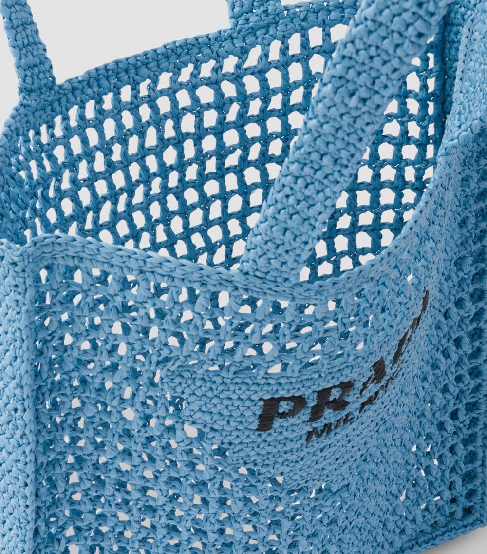 Prada Prada Crochet Logo Tote Bag