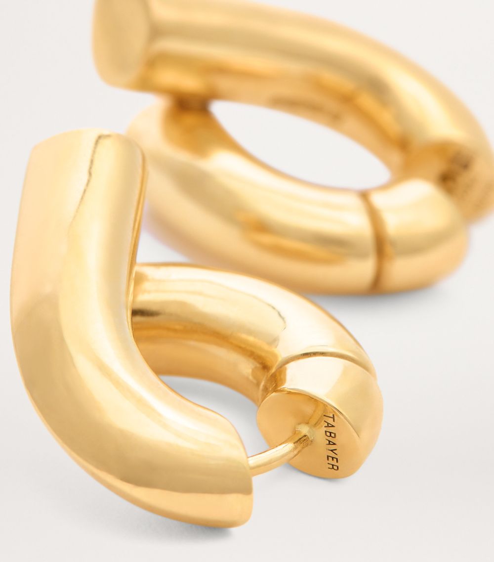  Tabayer Yellow Gold Oera Hoop Earrings