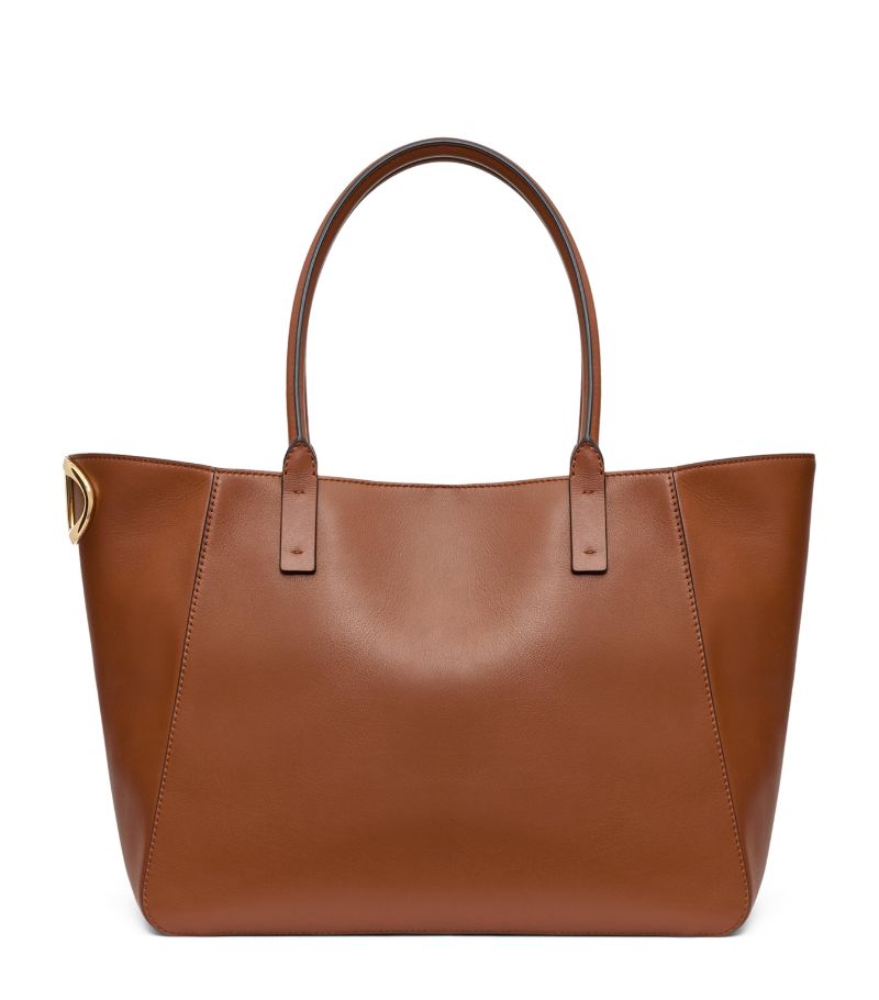 VALENTINO GARAVANI Valentino Garavani Small Calf Leather Vlogo Tote Bag