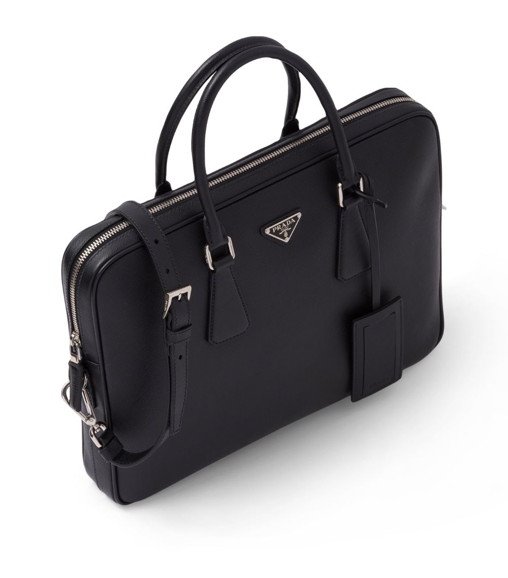 Prada Prada Saffiano Leather Briefcase