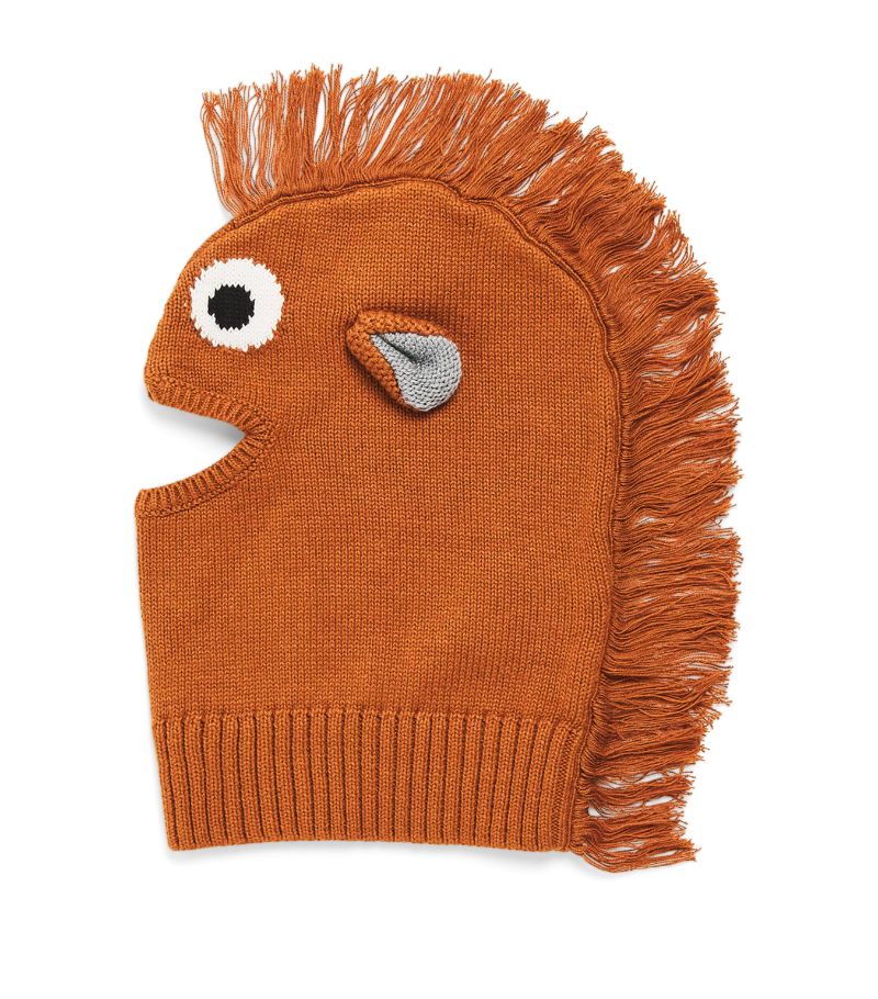 Stella McCartney Kids Stella Mccartney Kids Cotton-Wool Knitted Horse Hat