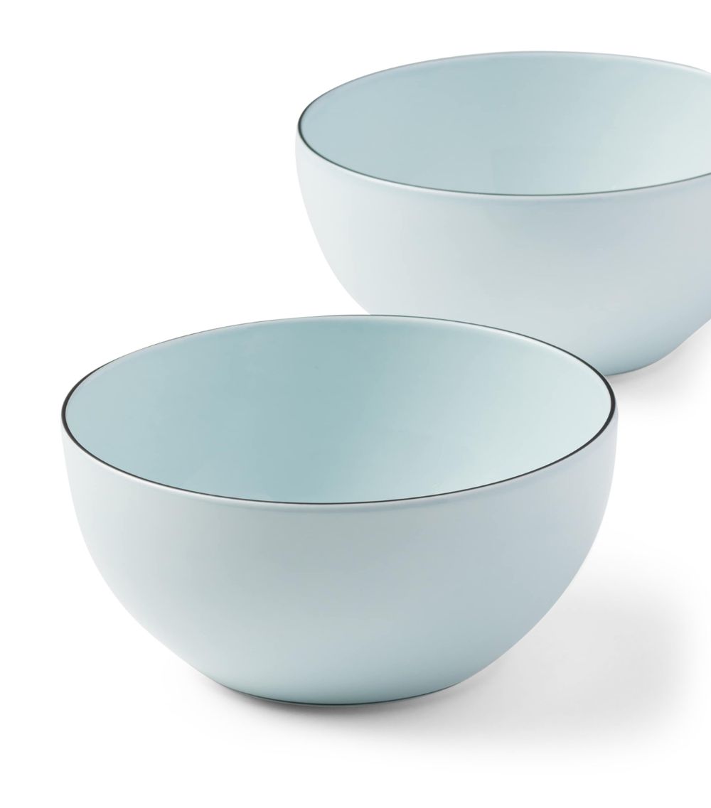 Prada Prada Set Of 2 Porcelain Bowls