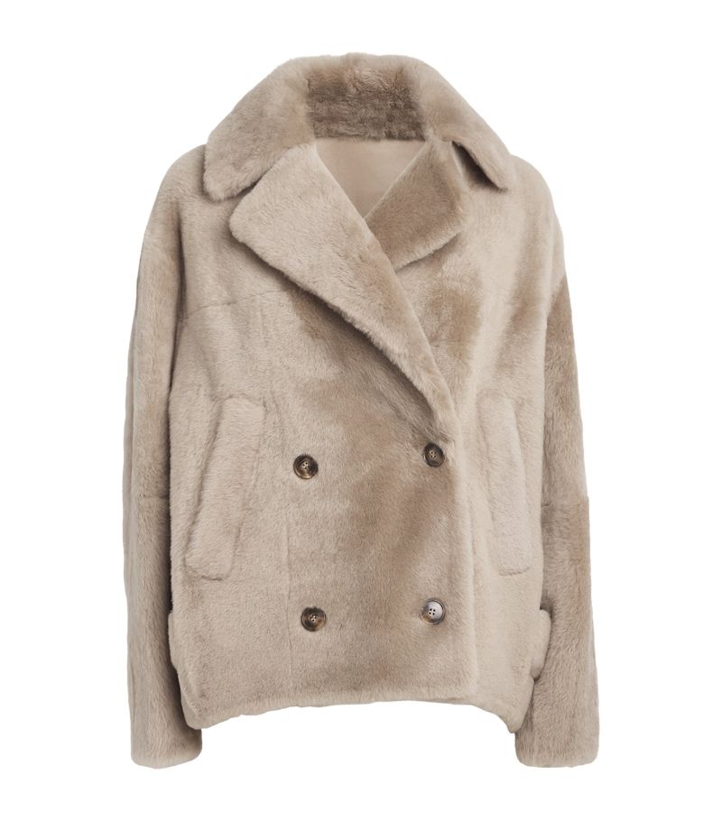 Yves Salomon Yves Salomon Shearling Double-Breasted Coat