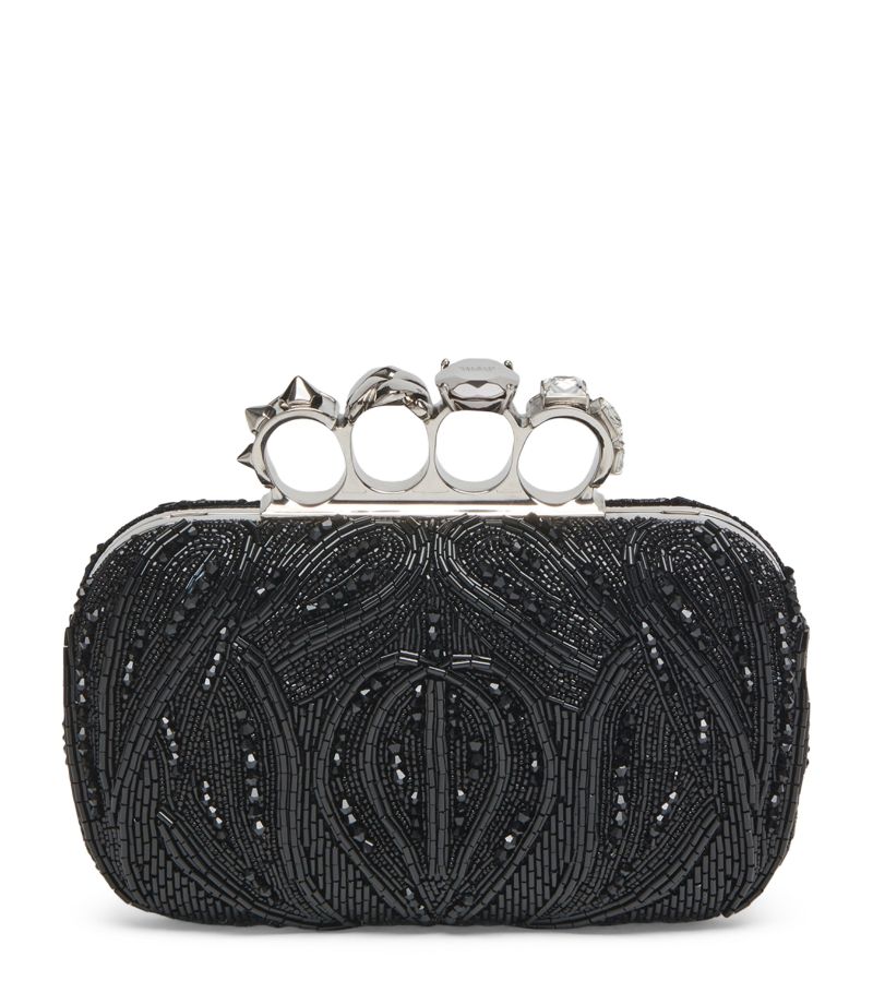 Alexander McQueen Alexander Mcqueen Embellished Four-Ring Clutch Bag