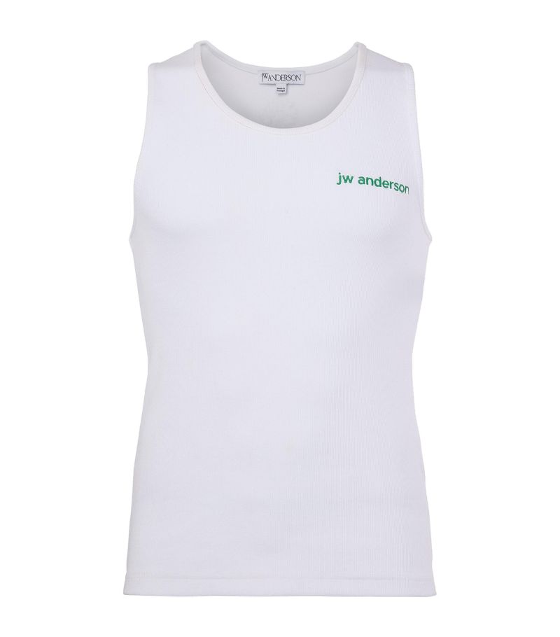 Jw Anderson Jw Anderson Embroidered-Logo Tank Top