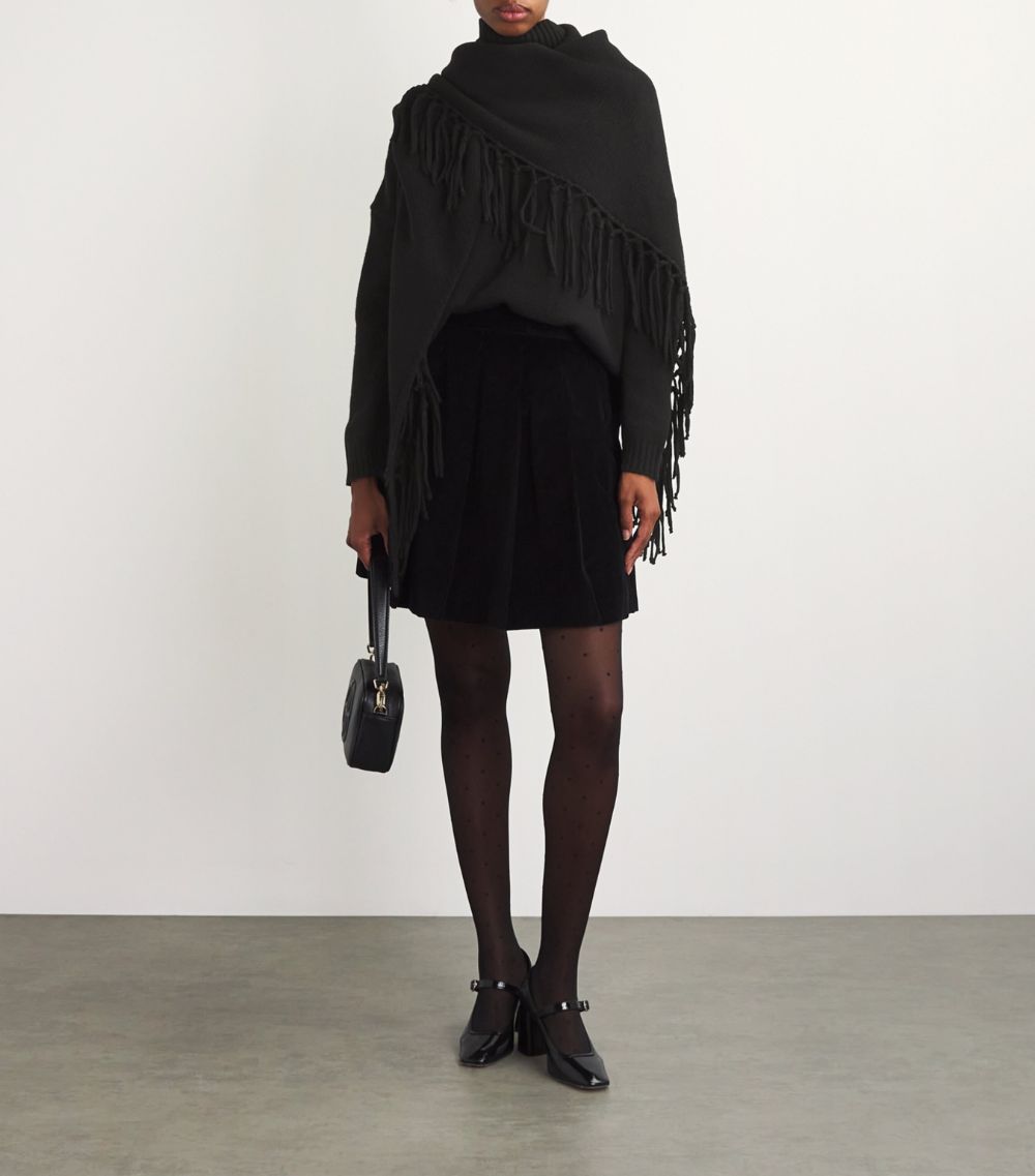 Weekend Max Mara Weekend Max Mara Virgin Wool Fringed Shawl