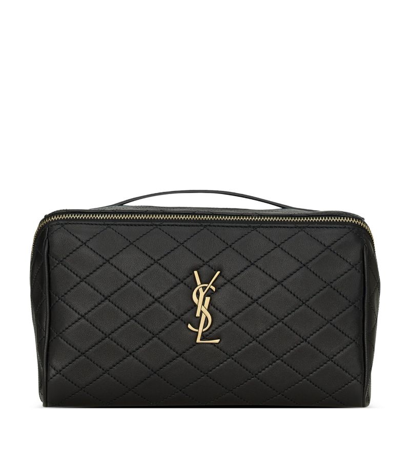 Saint Laurent Saint Laurent Gaby Quilted Vanity Case