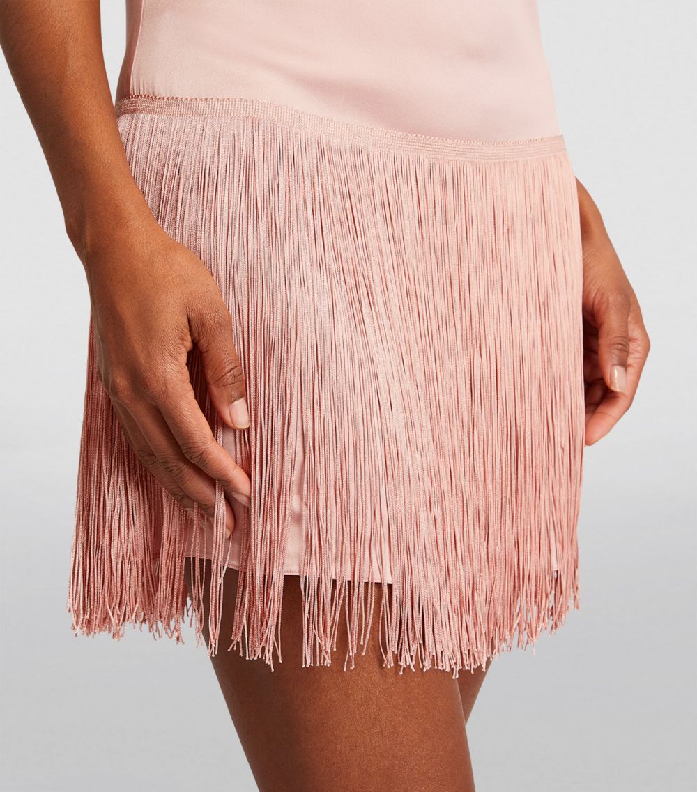 Gilda & Pearl Gilda & Pearl Fringed High Society Slip Dress