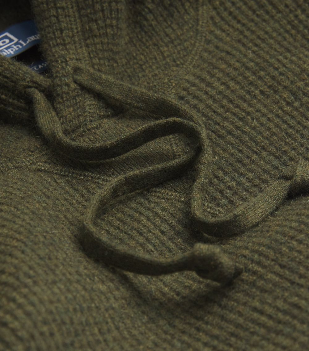 Polo Ralph Lauren Polo Ralph Lauren Cashmere Waffle-Knit Hoodie