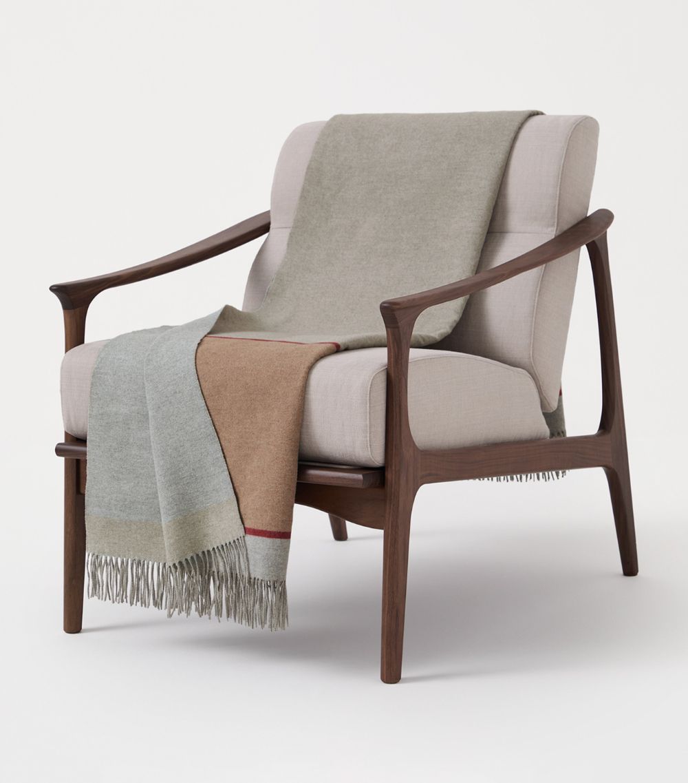 Brunello Cucinelli Brunello Cucinelli Silk Stripe Throw (150Cm X 180Cm)