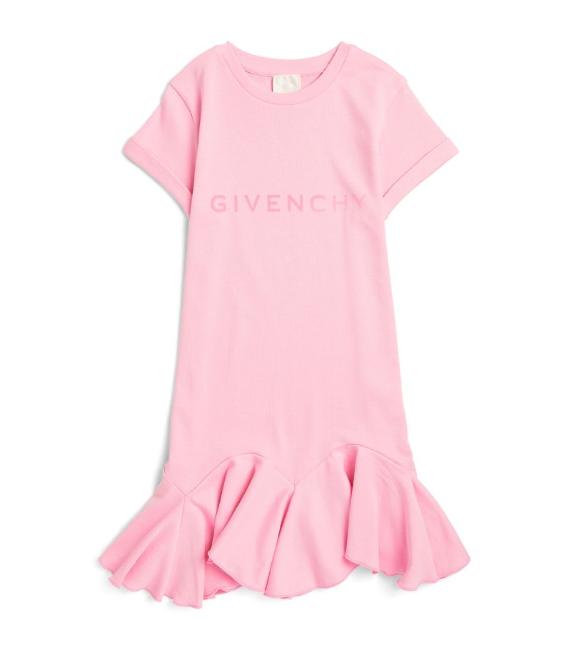 Givenchy Givenchy Kids Frill-Hem Logo Dress (4-12 Years)