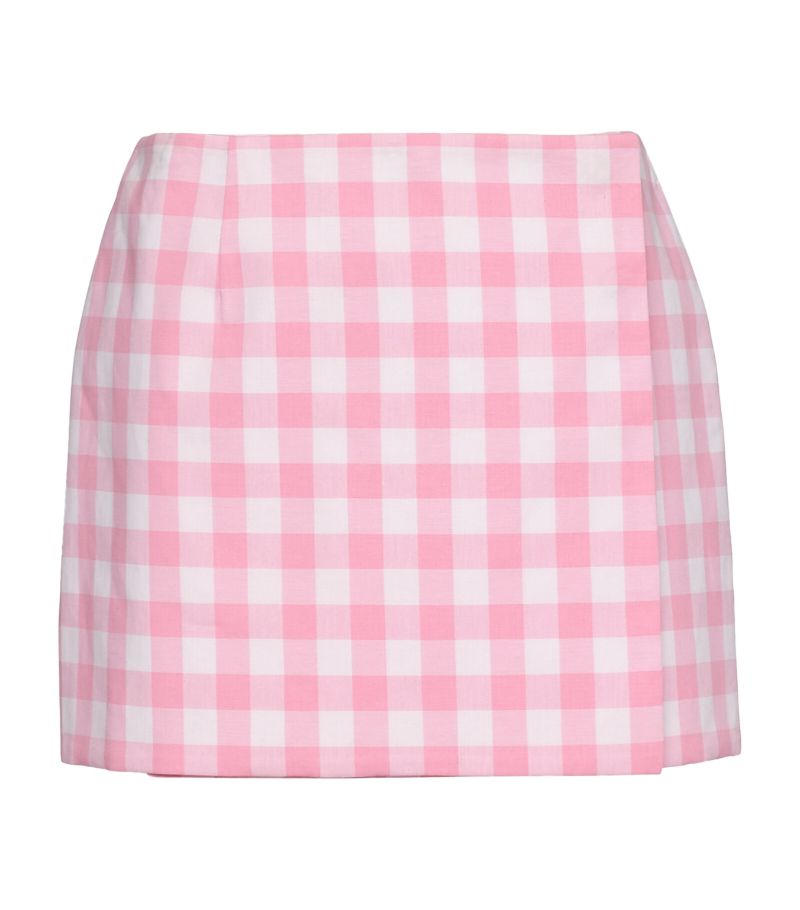 Prada Prada Gingham Mini Skirt