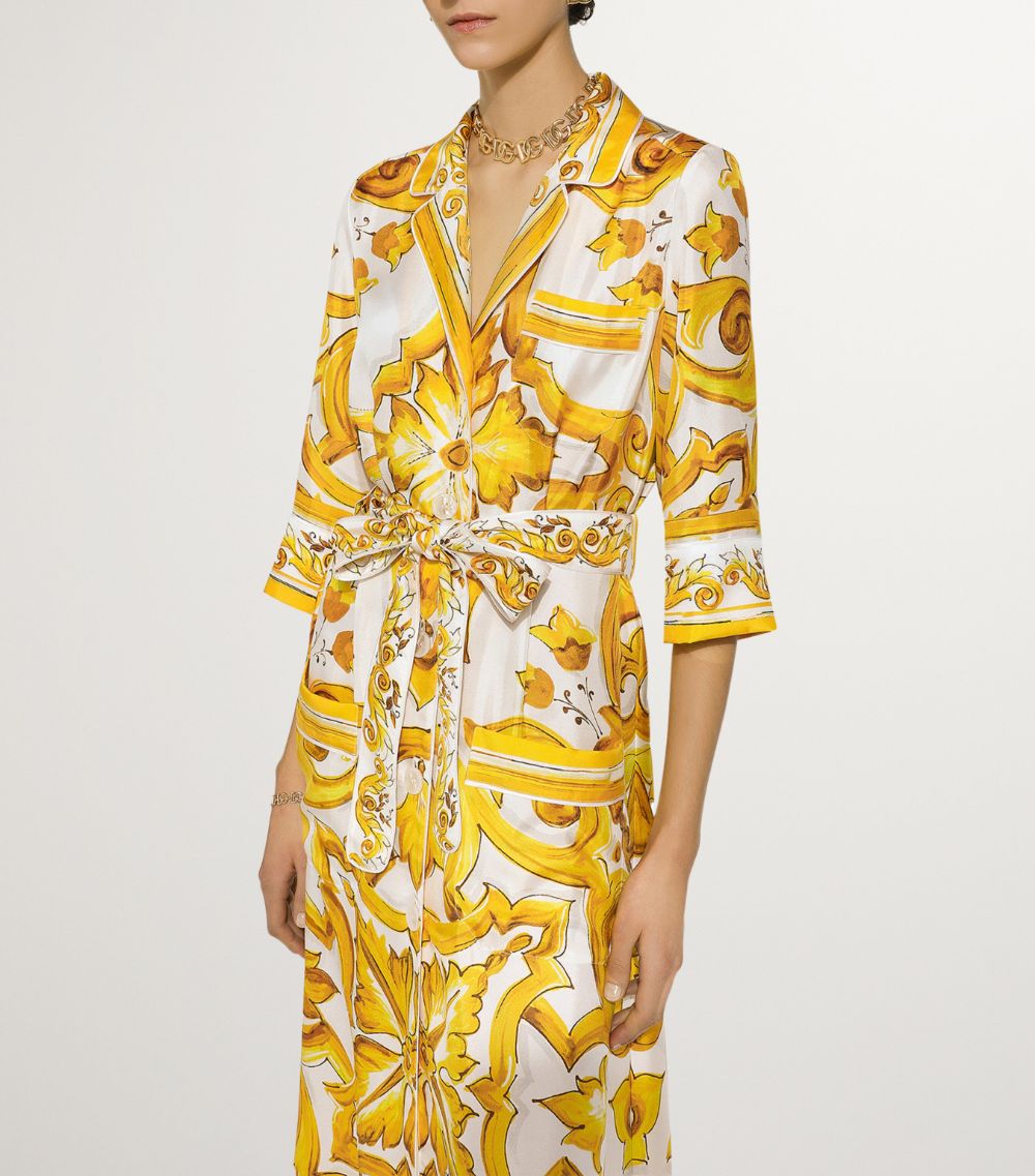 Dolce & Gabbana Dolce & Gabbana Silk Printed Maxi Dress