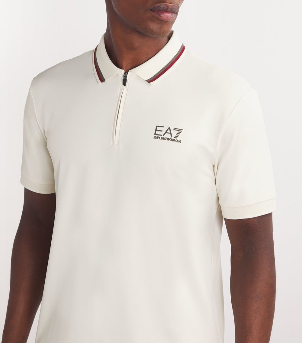 EA7 Emporio Armani Ea7 Emporio Armani Zipped Polo Shirt