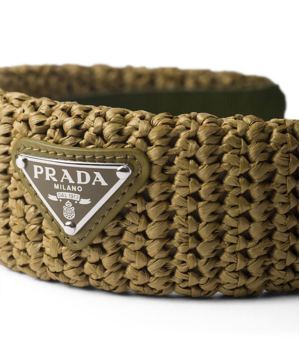 Prada Prada Crochet Logo Headband