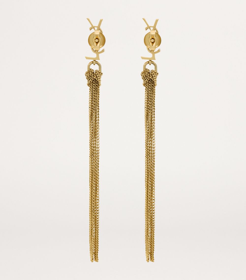 Saint Laurent Saint Laurent Cassandre Tassel Pendant Earrings