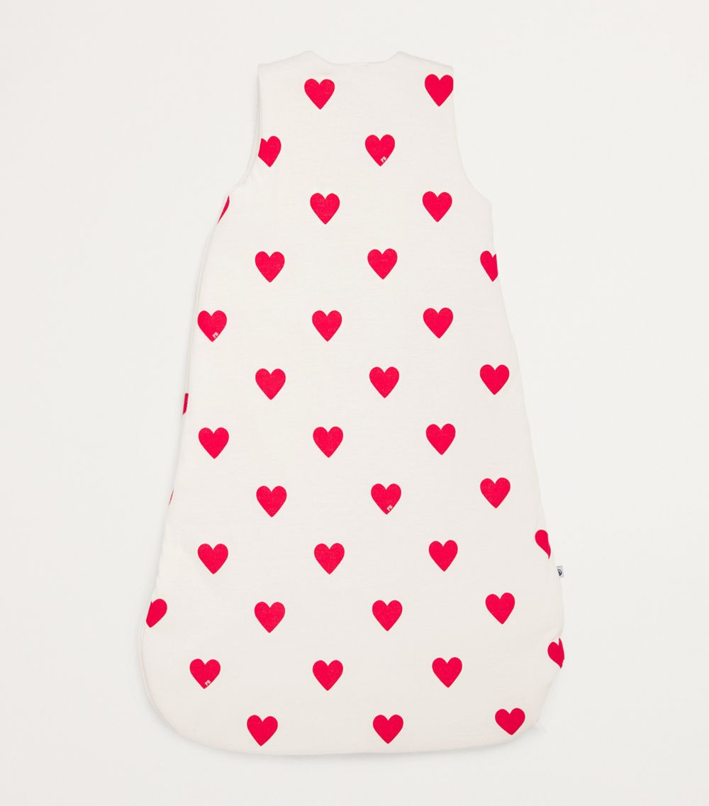  Petit Bateau Heart Print 2 Tog Sleeping Bag