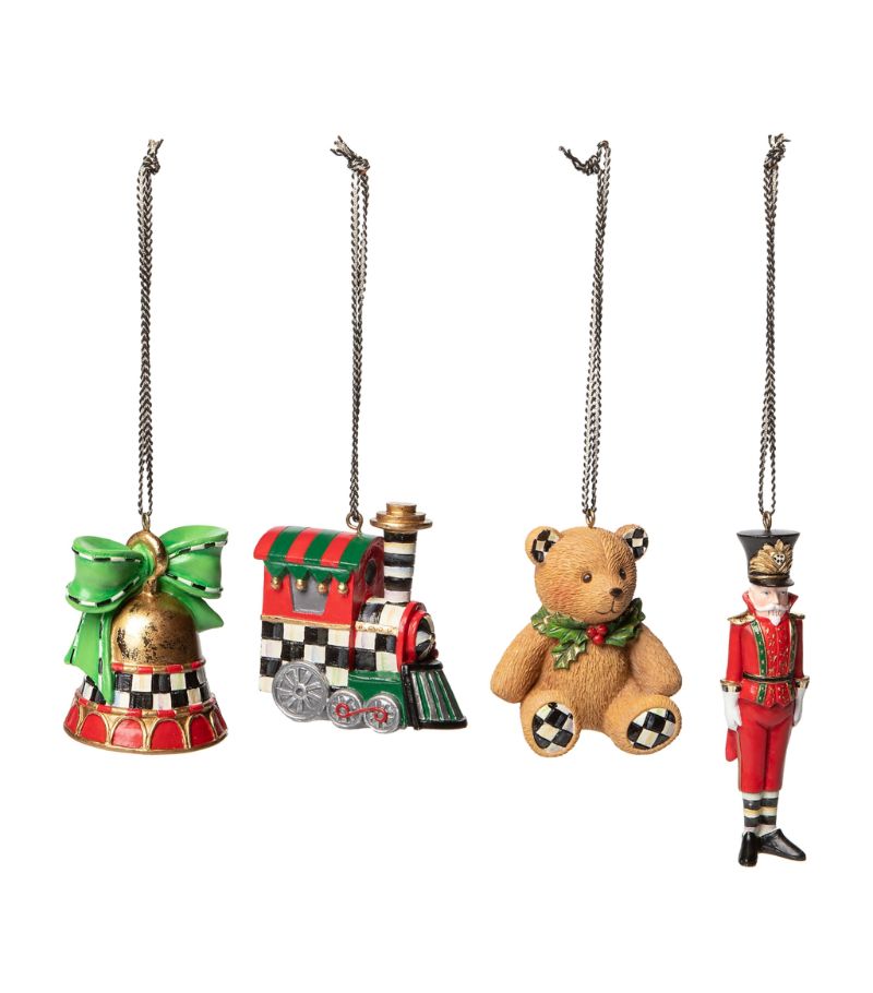 Mackenzie-Childs MacKenzie-Childs Toyland Tree Decorations (Set of 4)