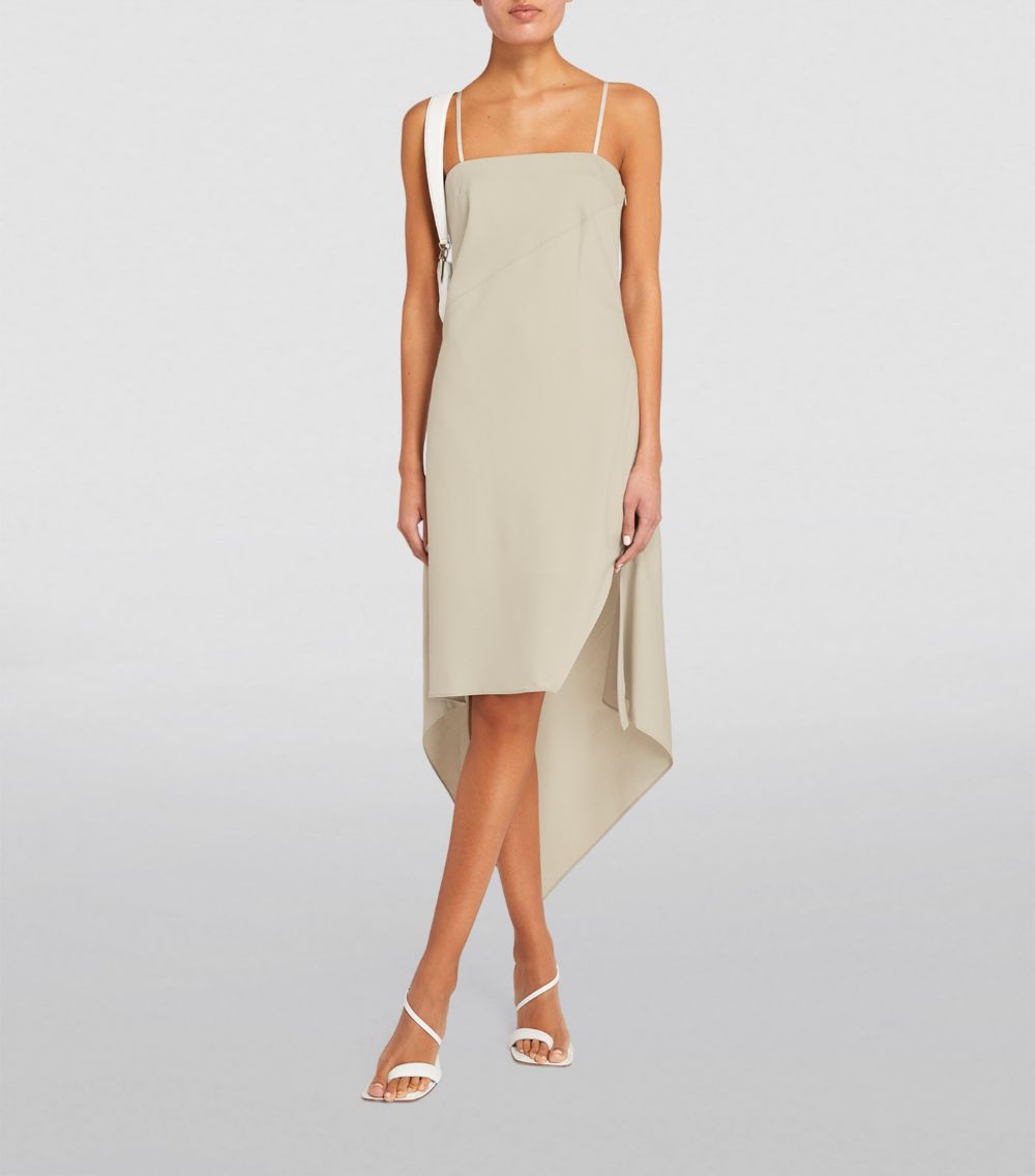 Helmut Lang Helmut Lang Virgin Wool Midi Dress