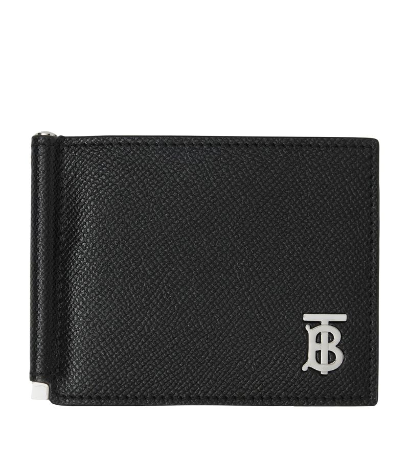 Burberry Burberry Leather TB Monogram Clip Wallet