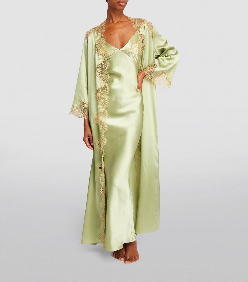 Gilda & Pearl Gilda & Pearl Lace-Trim Cocktail Hour Slip Dress