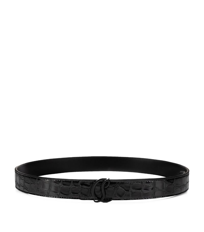 Christian Louboutin Christian Louboutin Cl Logo Leather Belt