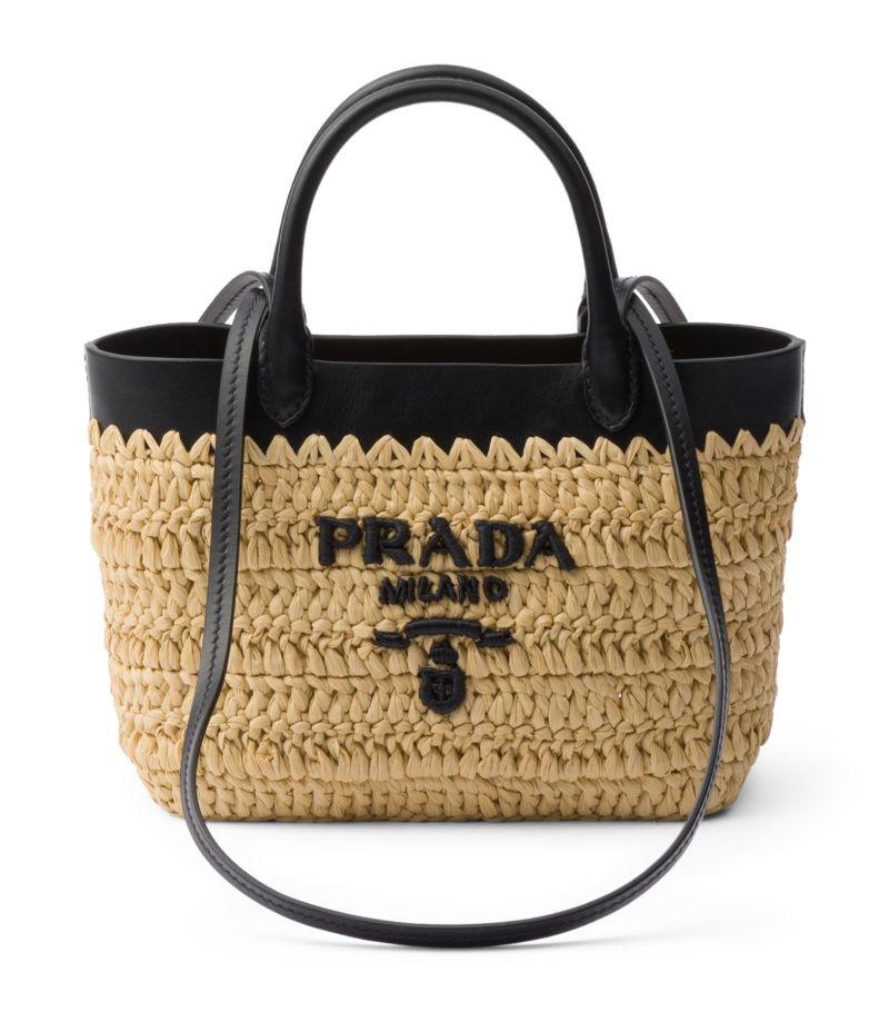 Prada Prada Mini Woven Tote Bag