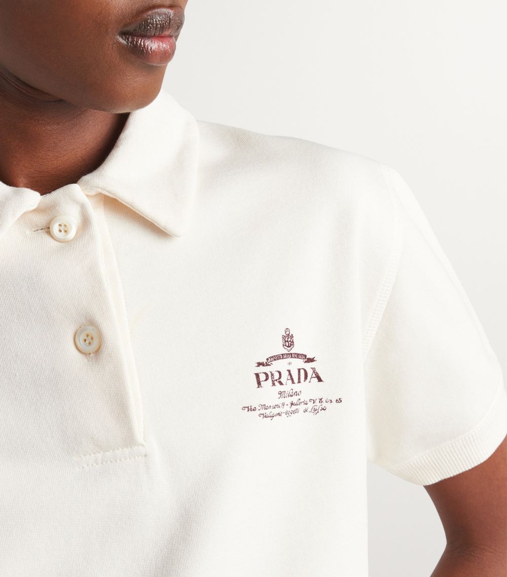 Prada Prada Cotton Fleece Polo Shirt