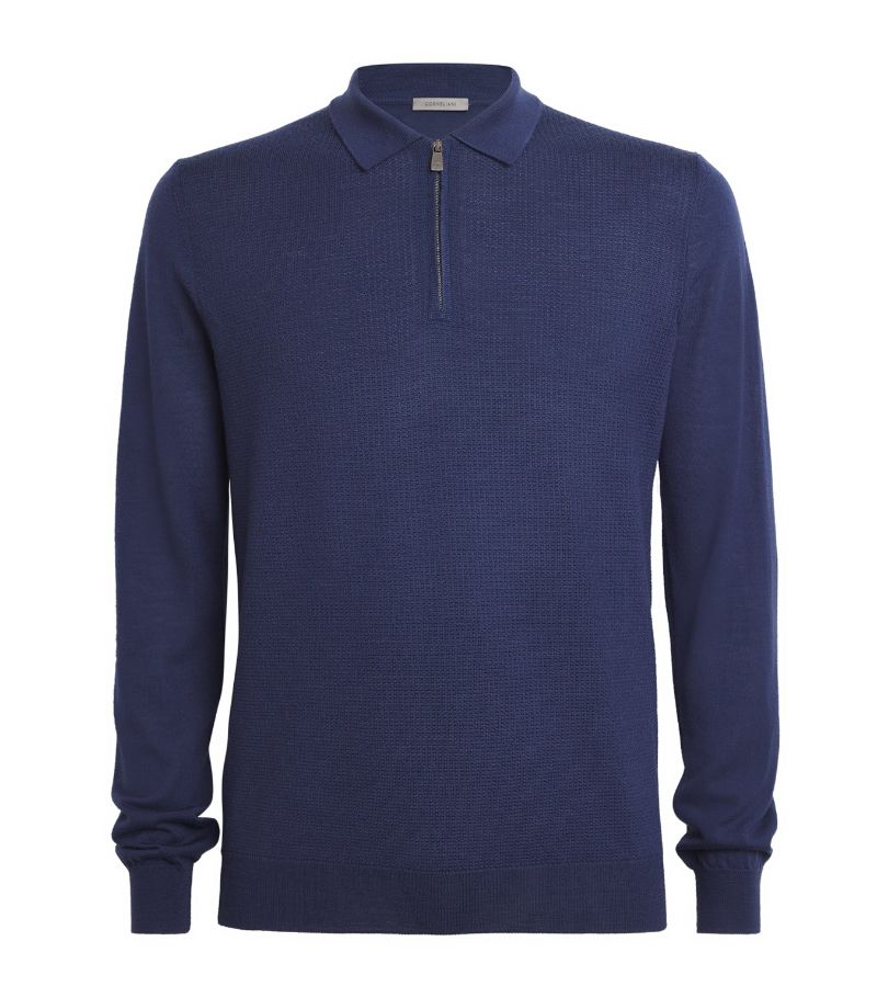 Corneliani Corneliani Virgin Wool Polo Shirt