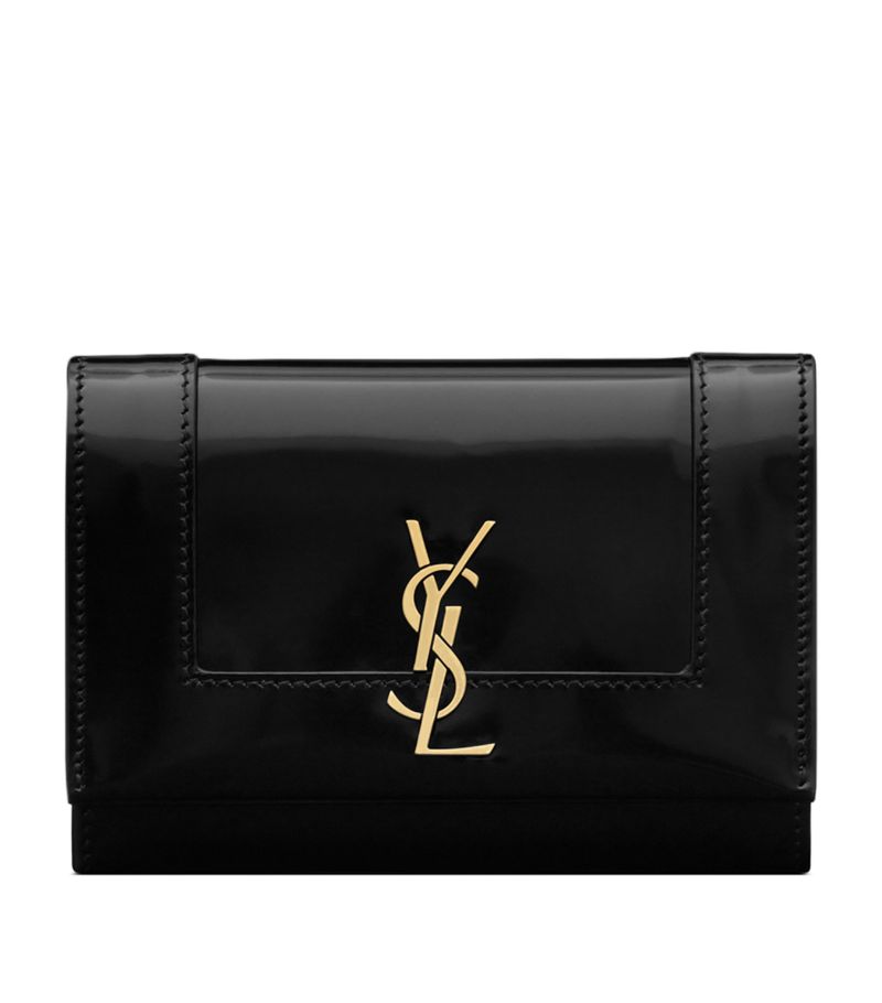 Saint Laurent Saint Laurent Small Patent Leather Cassandre Clutch Bag