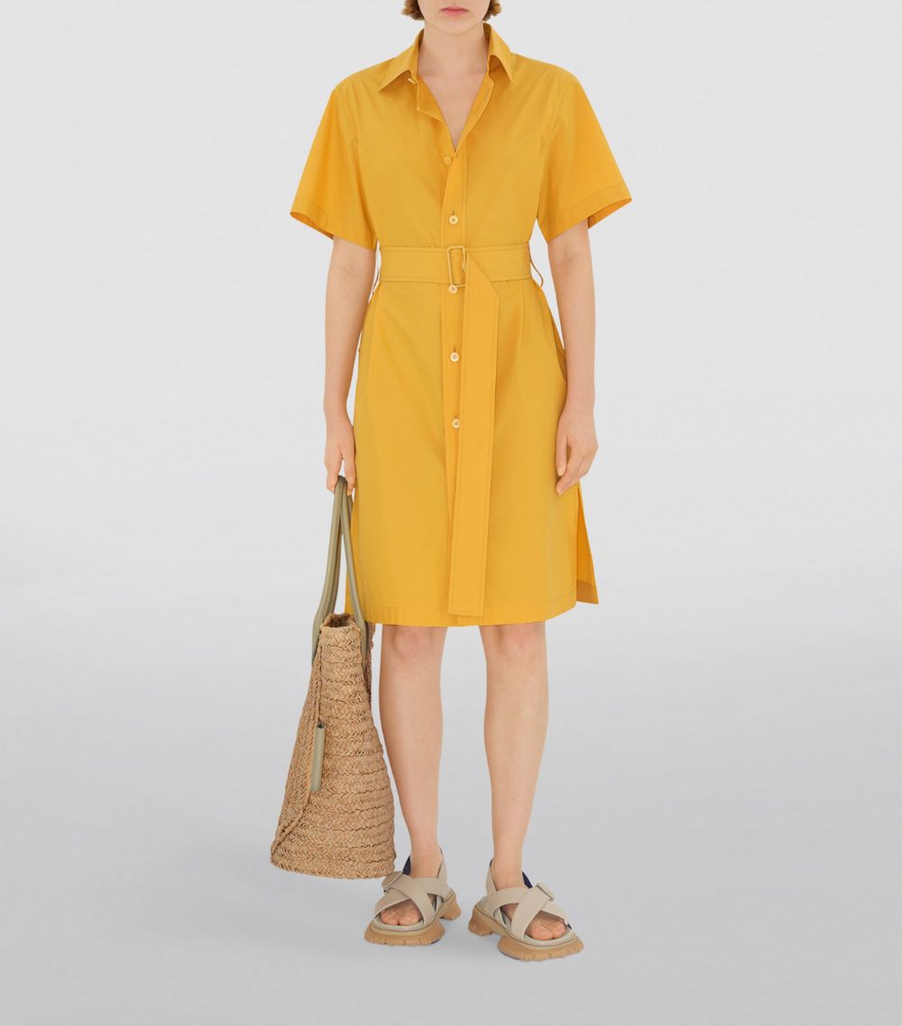 Burberry Burberry Cotton-Blend Ekd Shirt Dress