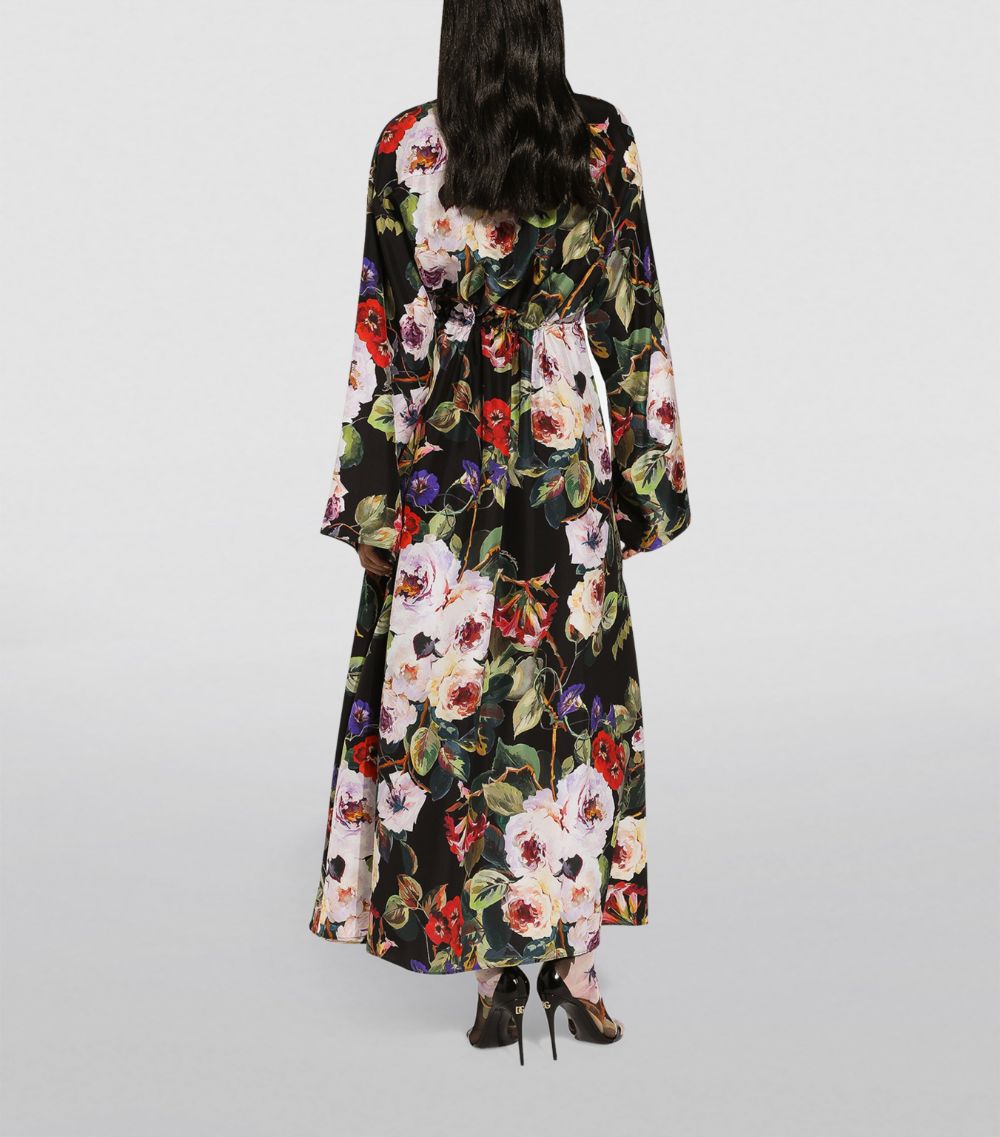 Dolce & Gabbana Dolce & Gabbana Silk Floral Shirt Dress